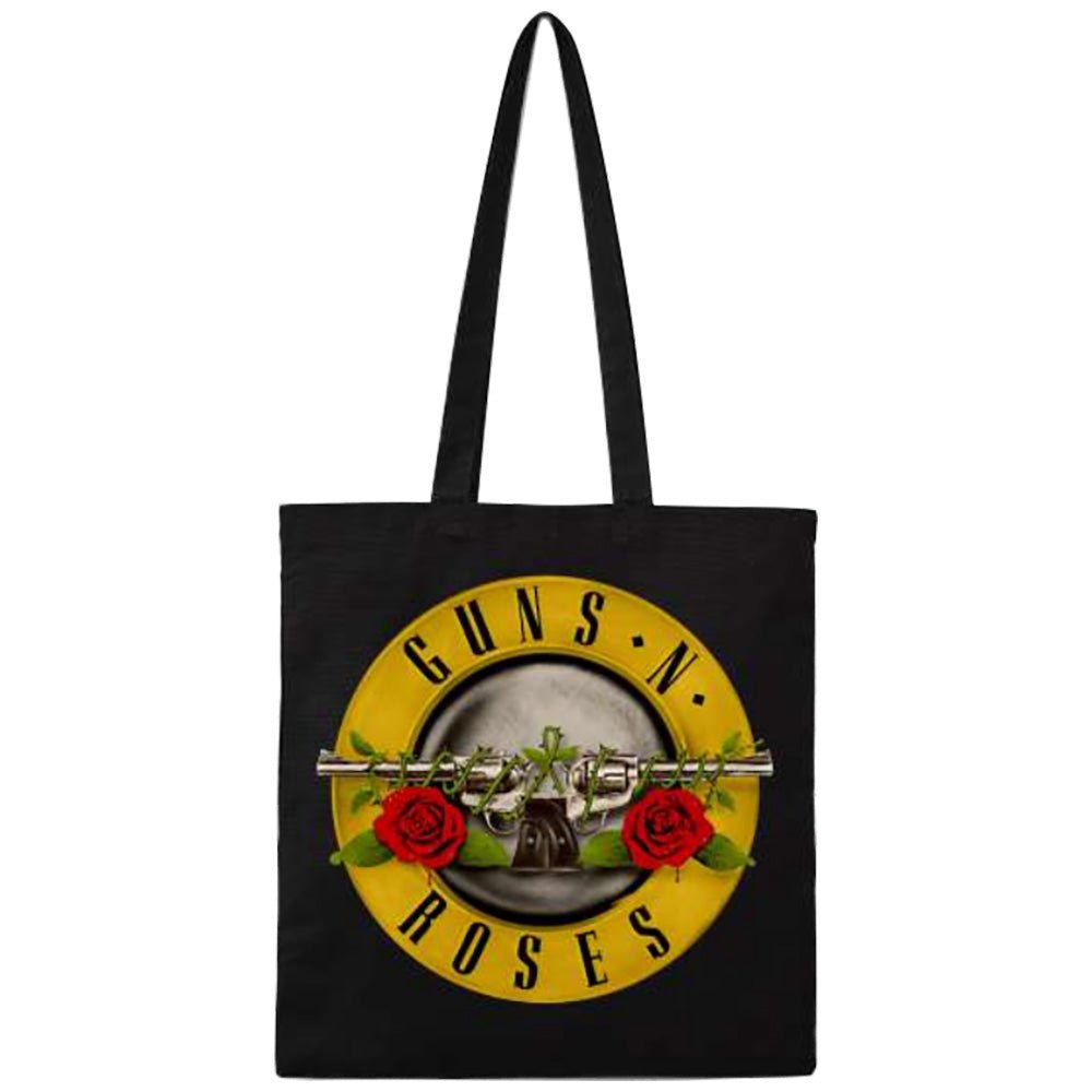 GUNS N ROSES ガンズアンドローゼズ (結成 40周年 ) - ROSES LOGO / プレミアムクオリティ / トートバッグ - PGS